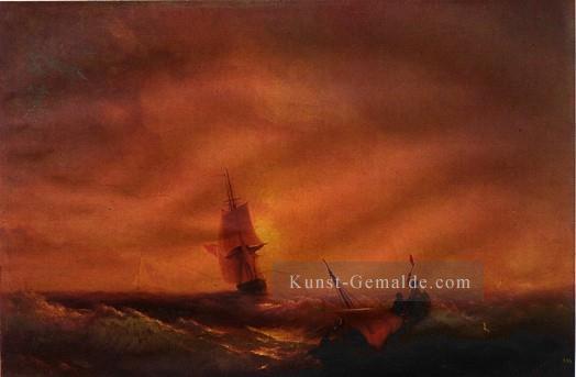 Survivers 1844IBI Seestück Boot Ivan Aivazovsky Ölgemälde